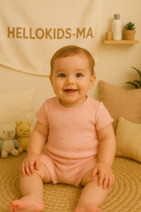 Tenue Lunes t shirt short unisexe 2 pcs coton