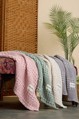 Couverture gaufrée 90x100 cm - Beige