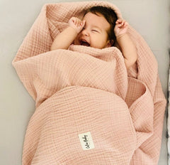 Couverture Muslim 4 Layers 120x120 cm - Peach