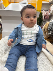 Tenue veste pull jean Let's Just GO