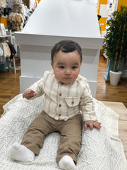 Tenue chemise boutons centré pantalon 2 pcs