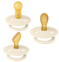Pack de 3 sucettes Ivory 3 têtes de tétines - Bibs