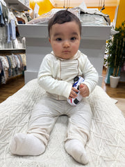 Tenue super classe beige nacré baby boy