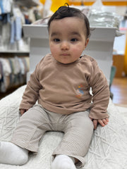 Tenue Hedge Hog pantalon rayé 2 pcs coton