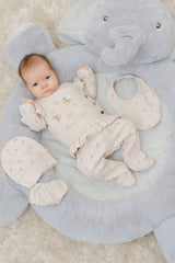 Pack naissance Flowers nature 5 pcs coton bio