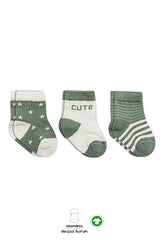 Pack de 3 chaussettes Cute stars bio organic
