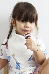 Lot de 3 bavoirs Triangle 0-18 mois Bio Organic