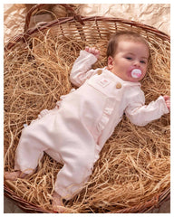 Salopette petit cœur avec pull 2 pcs