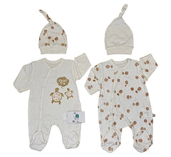 2 Grenouillères matchy minis tortues 2 bonnets unisexe