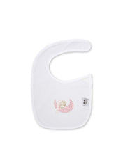 Interbaby - Pack de 2 Bavoirs velcro 20x30cm Mod sleep rose 0/6 mois