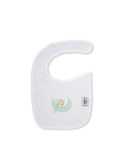 Interbaby - Pack de 2 Bavoirs velcro 20x30cm Mod sleep vert 0/6 mois