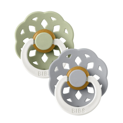Lot de 2 sucettes Boheme GLOW - Sage/Cloud BIBS