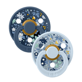 Lot de 2 sucettes Chamomile Lawn - Baby Blue Mix - BIBS x LIBERTY