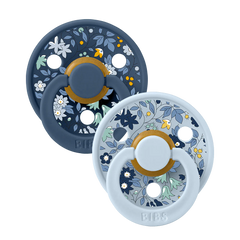 Lot de 2 sucettes Chamomile Lawn - Baby Blue Mix - BIBS x LIBERTY