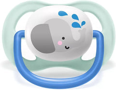 Lot de 2 sucettes Ultra Air 0-6 mois animals Boy- Philips Avent