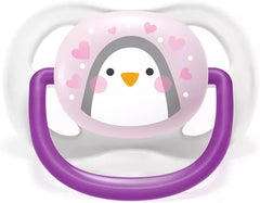 Lot de 2 sucettes Ultra Air 0-6 mois animals Girly - Philips Avent