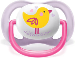 Lot de 2 sucettes Ultra Air 0-6 mois animals Girly - Philips Avent