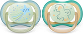 Lot de deux sucettes Ultra Air Nighttime 0-6 mois Philips Avent