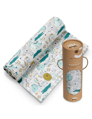 Interbaby - Draps lange mousseline 120x120 cm Mod Gatito