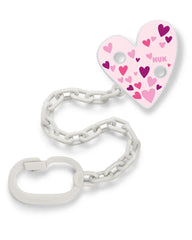 Nuk - Attache sucettes multi coeurs