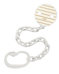 Nuk - Attache sucettes rayée beige