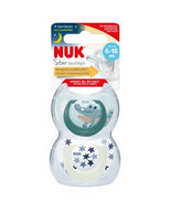 Nuk - Pack de sucettes Star Day & Night Croco 6-18 mois