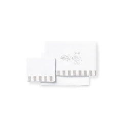 Parure de lit 6×120 Gris & Blanc 3 pièces - Interbaby