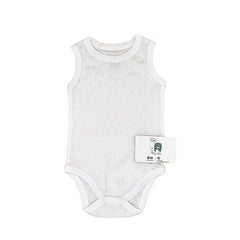 Body sans manche uni 1 pcs blanc