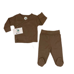Tenue unie baby 2 pcs marron