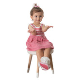 Robe sans manche rayée blanc 1 pcs