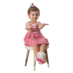 Robe sans manche rayée blanc 1 pcs