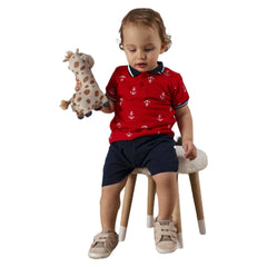 Tenue polo short encre 2 pcs