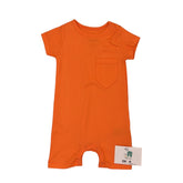 Barboteuse petite poche orange unisexe 1 pcs