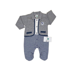 Grenouillère B baby boy gilet 1 pcs coton