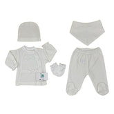 Pack naissance nœud centré velours 5 pcs