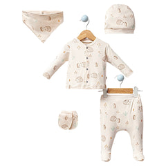 Pack naissance Hérissons 5 pcs unisexe coton bio