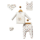 Pack naissance woof woof unisexe 5 pcs coton bio