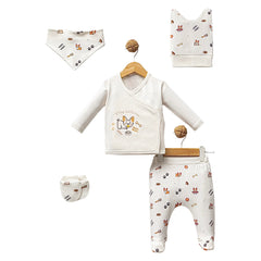 Pack naissance woof woof unisexe 5 pcs coton bio