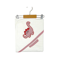 Cape de bain avec gant Dino unisexe 85x75 cm