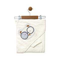 Cape de bain avec gant I see u little Dog 85x75 cm