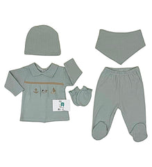 Pack naissance petit bateau 5 pcs coton