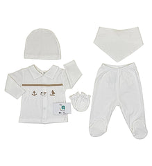 Pack naissance petit bateau 5 pcs coton