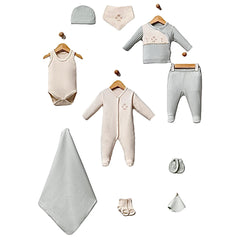Coffret naissance fleury 10 pcs coton