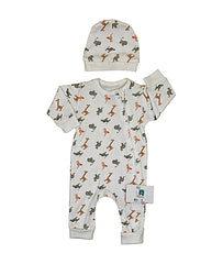 Grenouillère Jungle unisexe 1 bonnet