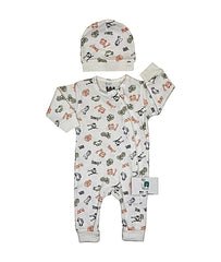 Grenouillère Let's ride baby boy 1 bonnet