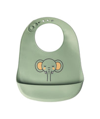 Bavoir en Silicone avec Poche 9M+ - Animaux - YUMMY
