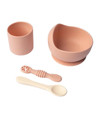 Coffret Repas Silicone (Bol Tasse 2 cuillères) 4M+ - Yummy