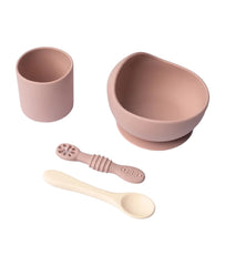 Coffret Repas Silicone (Bol Tasse 2 cuillères) 4M+ - Yummy