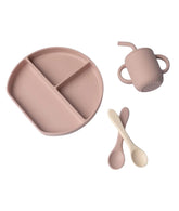 Coffret Repas Silicone 6M+ (Assiette, goblet et 2 cuillères) - Yummy