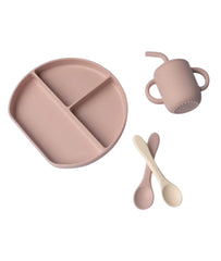 Coffret Repas Silicone 6M+ (Assiette, goblet et 2 cuillères) - Yummy